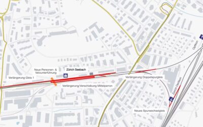 Bahnhof Seebach: Bauarbeiten